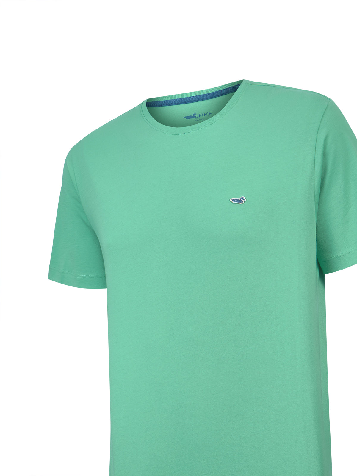 Polera Algodón Orgánico Hombre Basic Verde Rockford