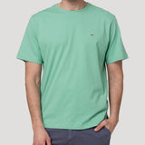 Polera Algodón Orgánico Hombre Basic Verde Rockford