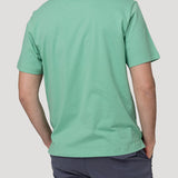 Polera Algodón Orgánico Hombre Basic Verde Rockford