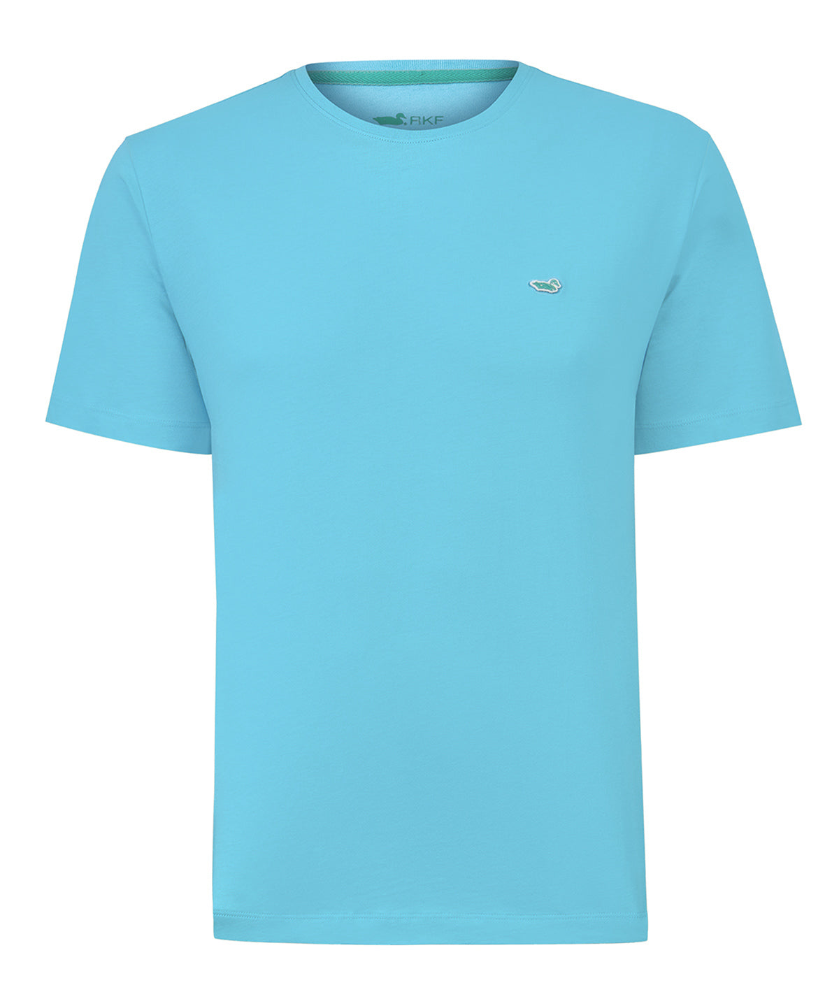 Polera Algodón Orgánico Hombre Basic Celeste Rockford