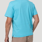Polera Algodón Orgánico Hombre Basic Celeste Rockford