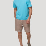 Polera Algodón Orgánico Hombre Basic Celeste Rockford