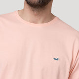 Polera Algodón Orgánico Hombre Basic Naranjo Rockford