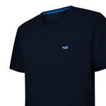 Polera Algodón Orgánico Hombre Basic Azul Rockford