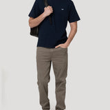 Polera Algodón Orgánico Hombre Basic Azul Rockford