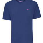 Polera Algodón Orgánico Hombre Basicpoc Azul Rockford