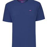 Polera Algodón Orgánico Hombre Basicpoc Azul Rockford