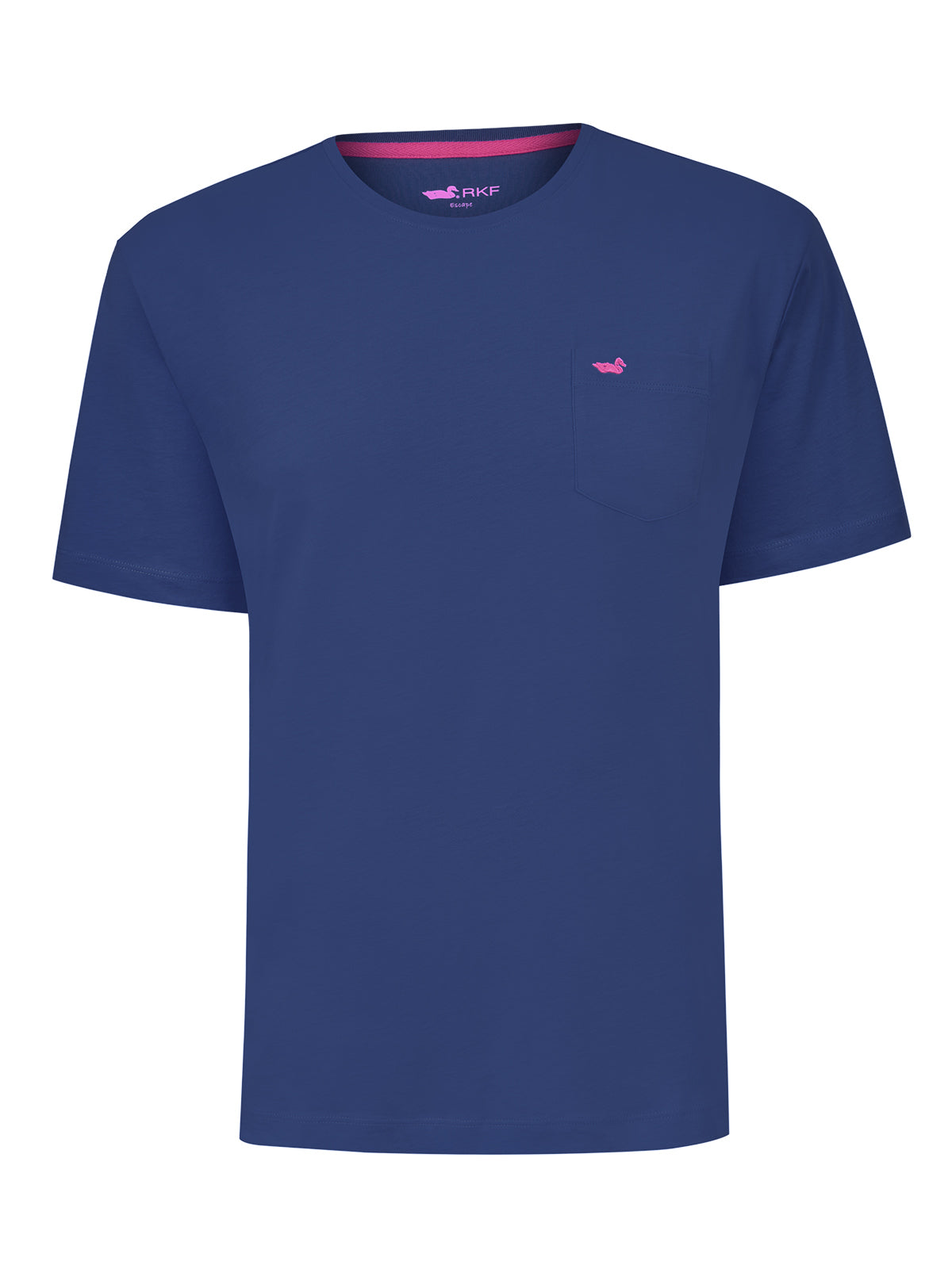 Polera Algodón Orgánico Hombre Basicpoc Azul Rockford