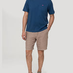 Polera Algodón Orgánico Hombre Basicpoc Azul Rockford