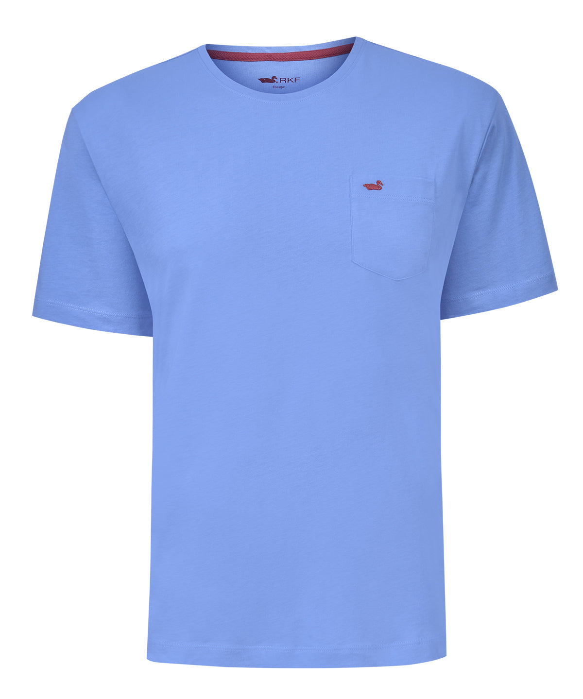 Polera Algodón Orgánico Hombre Basicpoc Celeste Rockford