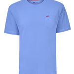 Polera Algodón Orgánico Hombre Basicpoc Celeste Rockford
