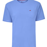Polera Algodón Orgánico Hombre Basicpoc Celeste Rockford