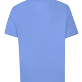 Polera Algodón Orgánico Hombre Basicpoc Celeste Rockford