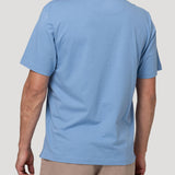 Polera Algodón Orgánico Hombre Basicpoc Celeste Rockford