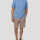 Polera Algodón Orgánico Hombre Basicpoc Celeste Rockford