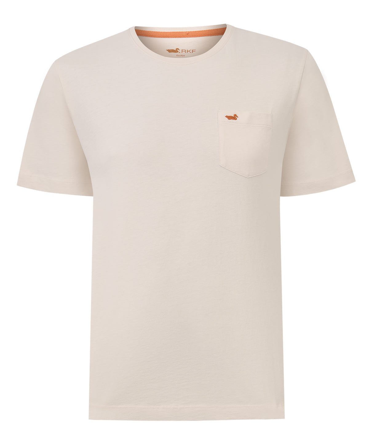 Polera Algodón Orgánico Hombre Basicpoc Beige Rockford