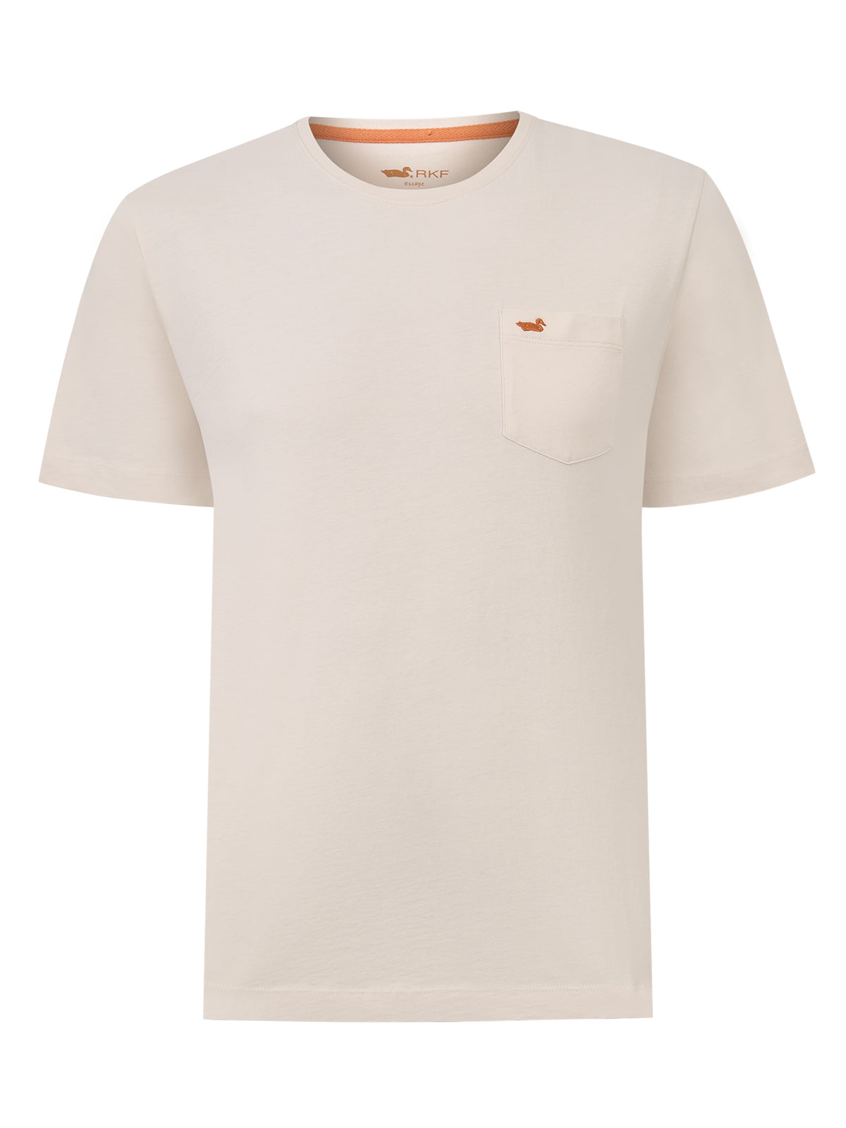Polera Algodón Orgánico Hombre Basicpoc Beige Rockford