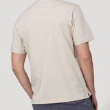 Polera Algodón Orgánico Hombre Basicpoc Beige Rockford