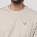 Polera Algodón Orgánico Hombre Basicpoc Beige Rockford