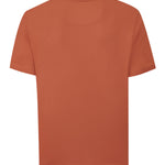 Polera Algodón Orgánico Hombre Basicpoc Naranjo Rockford