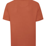 Polera Algodón Orgánico Hombre Basicpoc Naranjo Rockford