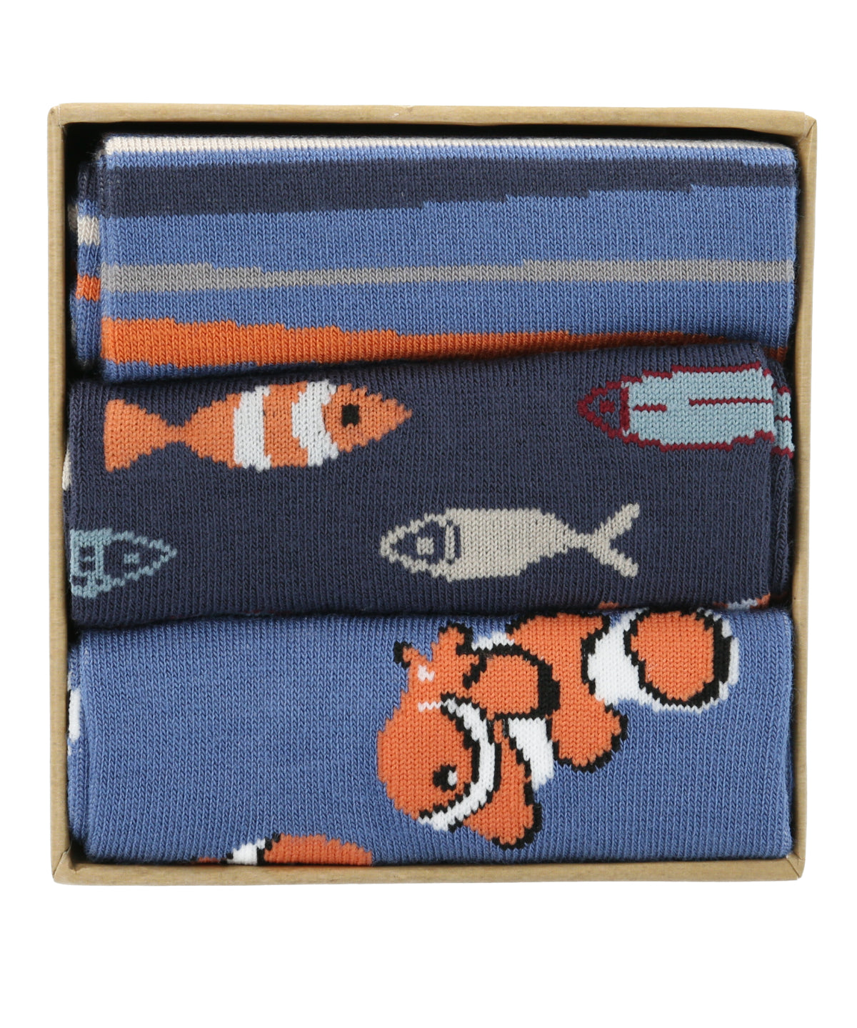 Calcetín Bambú Hombre Packift Pez Multicolor Rockford