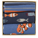 Calcetín Bambú Hombre Packift Pez Multicolor Rockford
