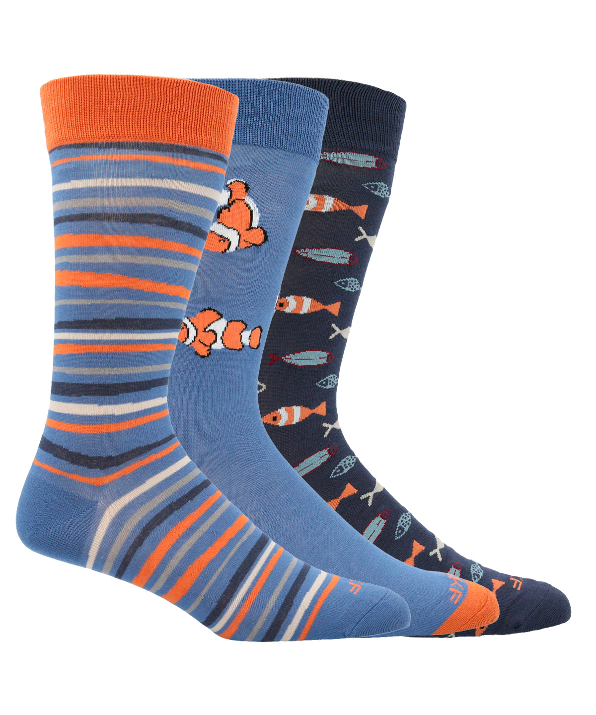 Calcetín Bambú Hombre Packift Pez Multicolor Rockford