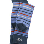 Calcetín Bambú Hombre Lg Lines Denim Rockford