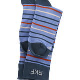 Calcetín Bambú Hombre Lg Lines Denim Rockford