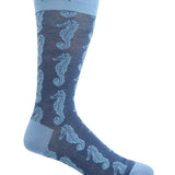 Calcetín Bambú Hombre Seahorse Azul Rockford