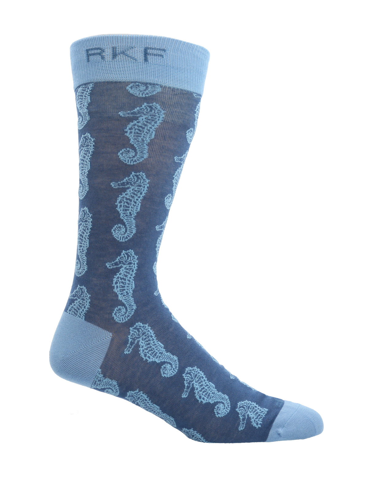 Calcetín Bambú Hombre Seahorse Azul Rockford