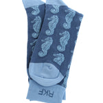 Calcetín Bambú Hombre Seahorse Azul Rockford