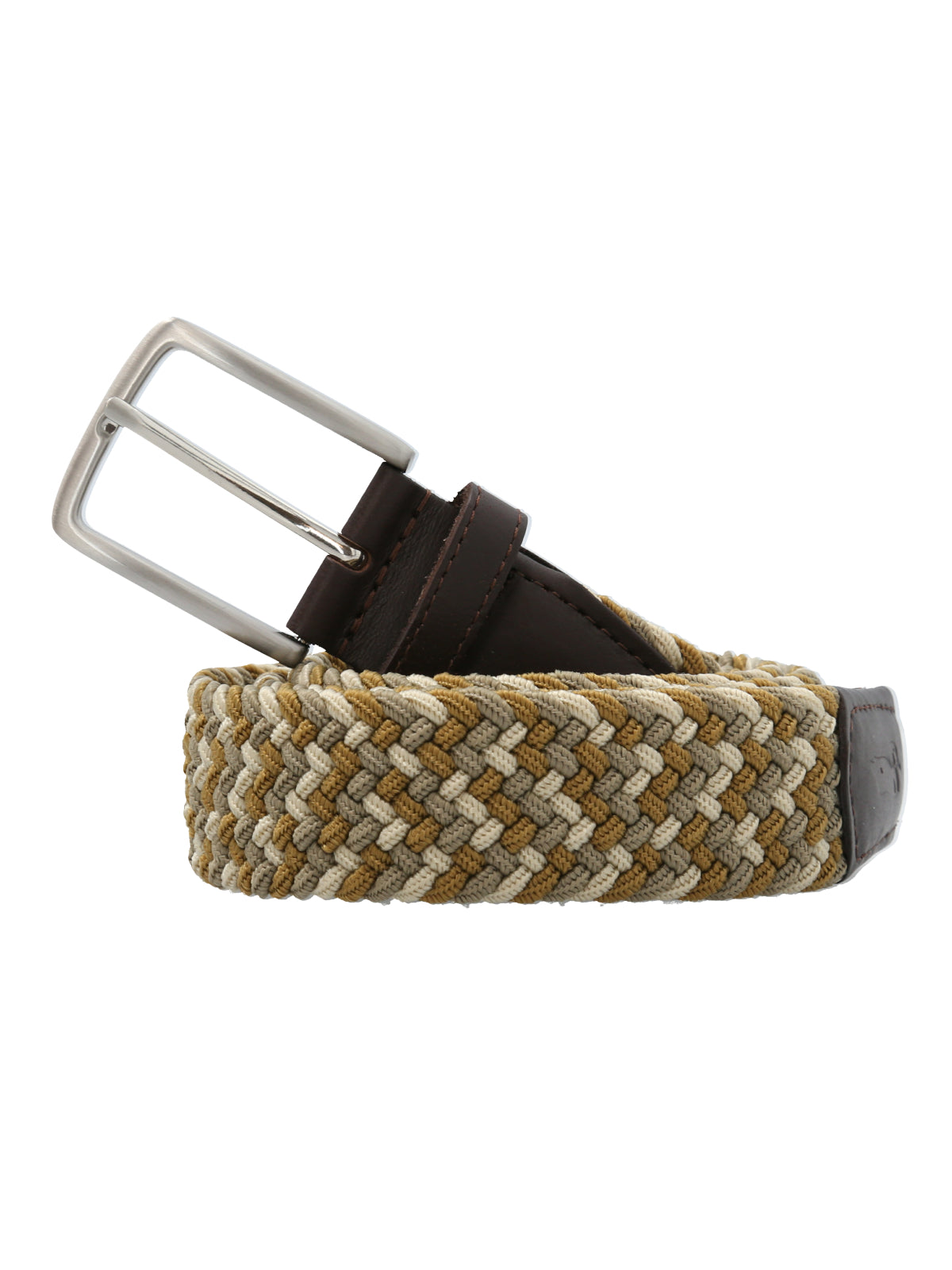 Cinturón Elasticado Hombre Rf Thompson Café Rockford