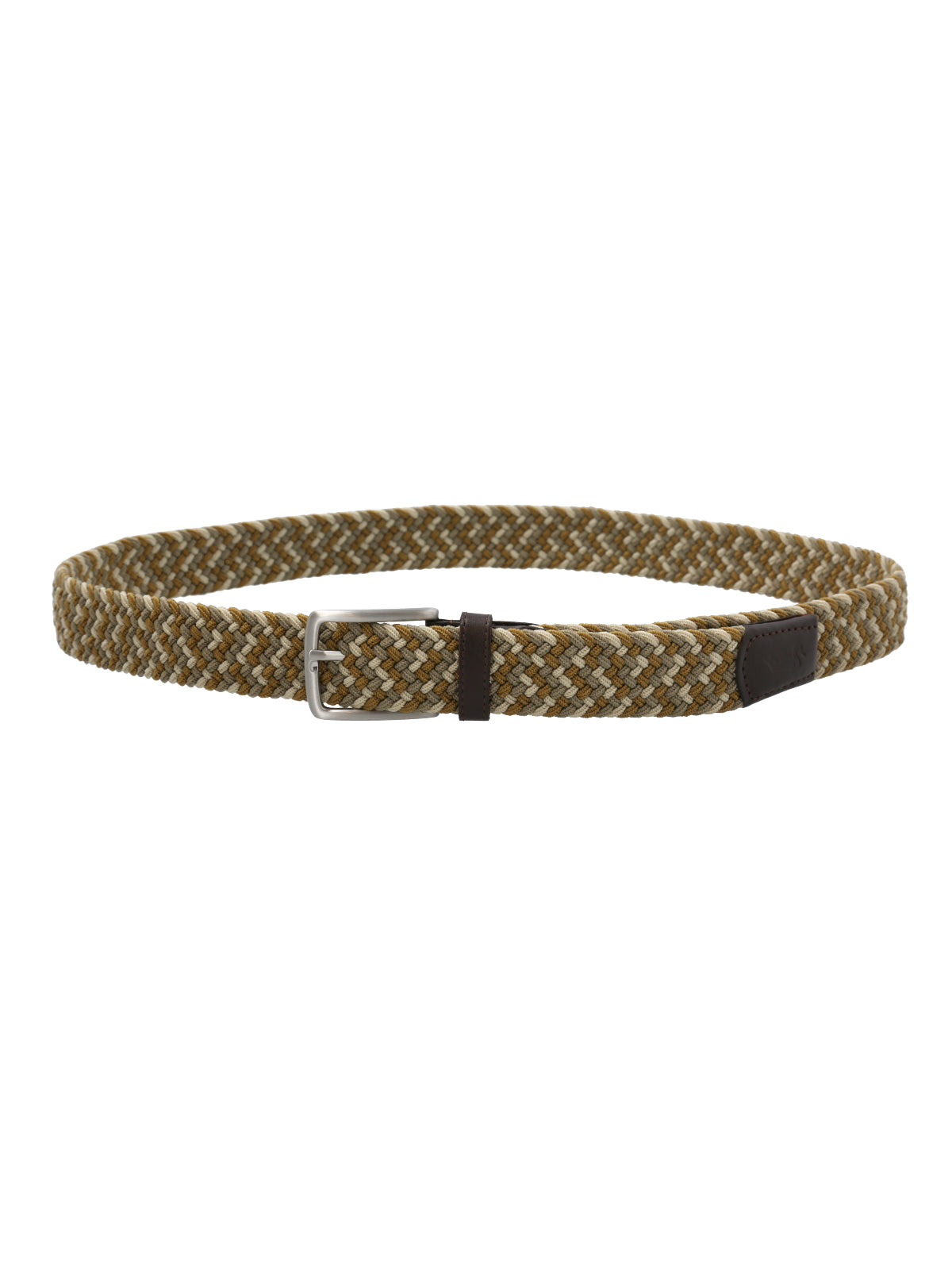 Cinturón Elasticado Hombre Rf Thompson Café Rockford
