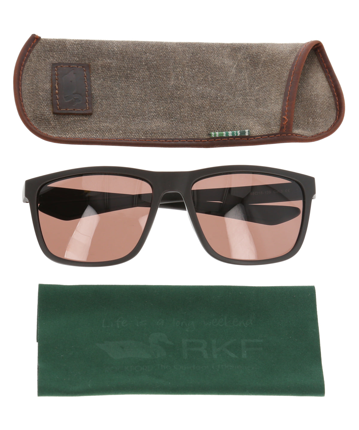 Anteojo De Sol Fibras Recicladas Hombre Rkf Bellagio Café Rockford