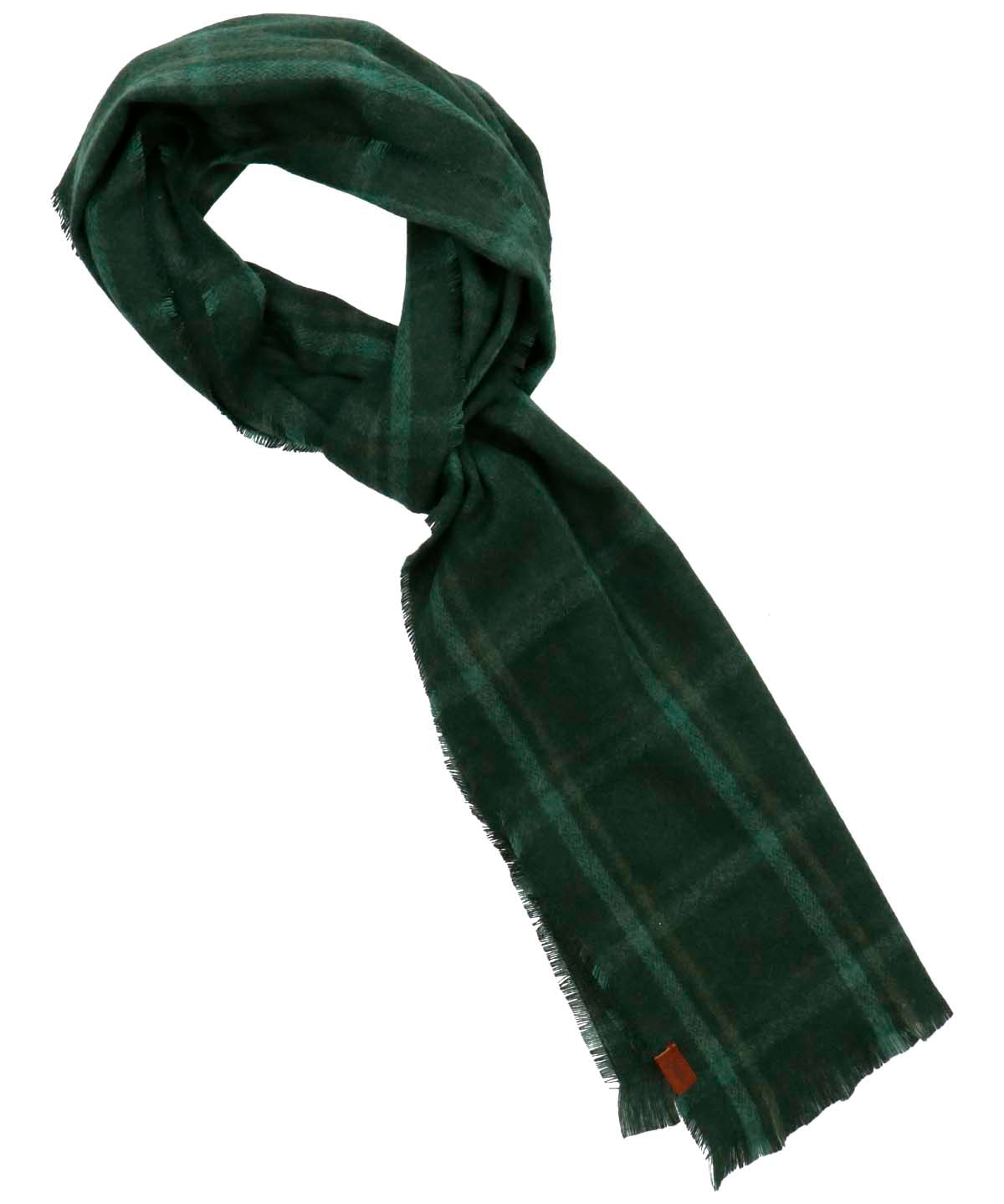 Bufanda Fibras Recicladas Hombre Rkf Scarf Plaid Verde Rockford