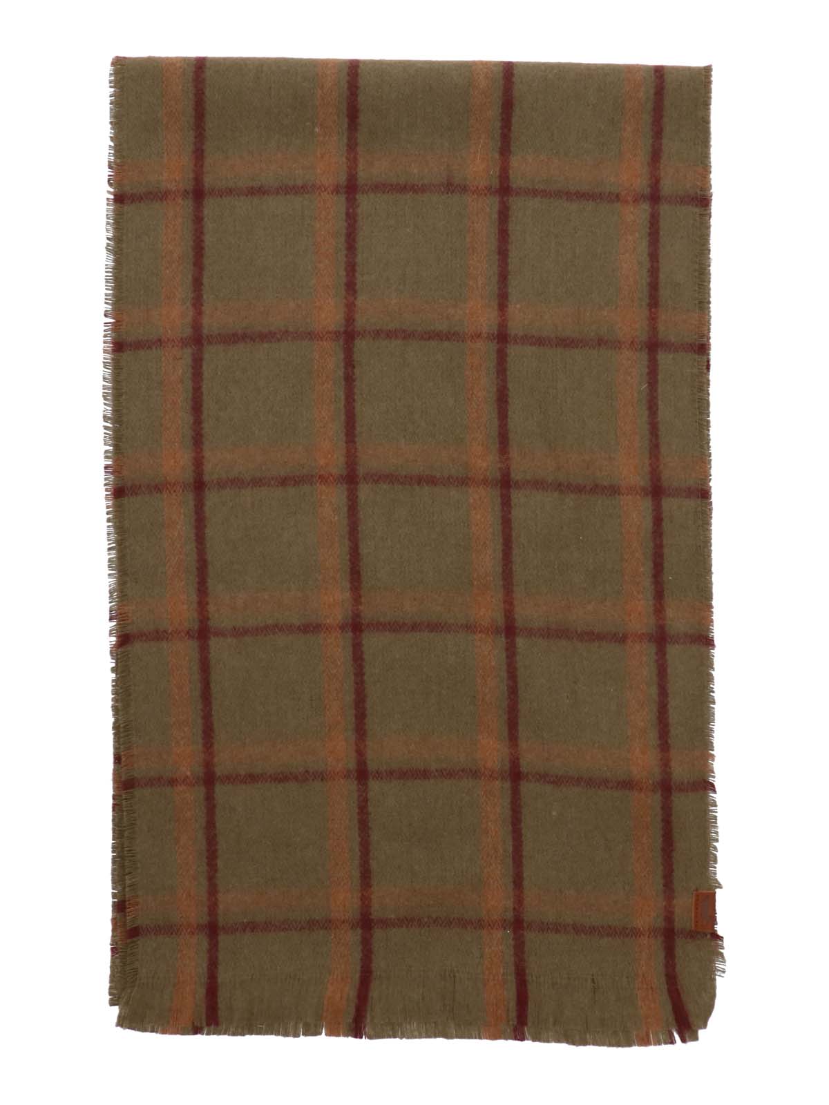 Bufanda Fibras Recicladas Hombre Rkf Scarf Plaid Camel Rockford
