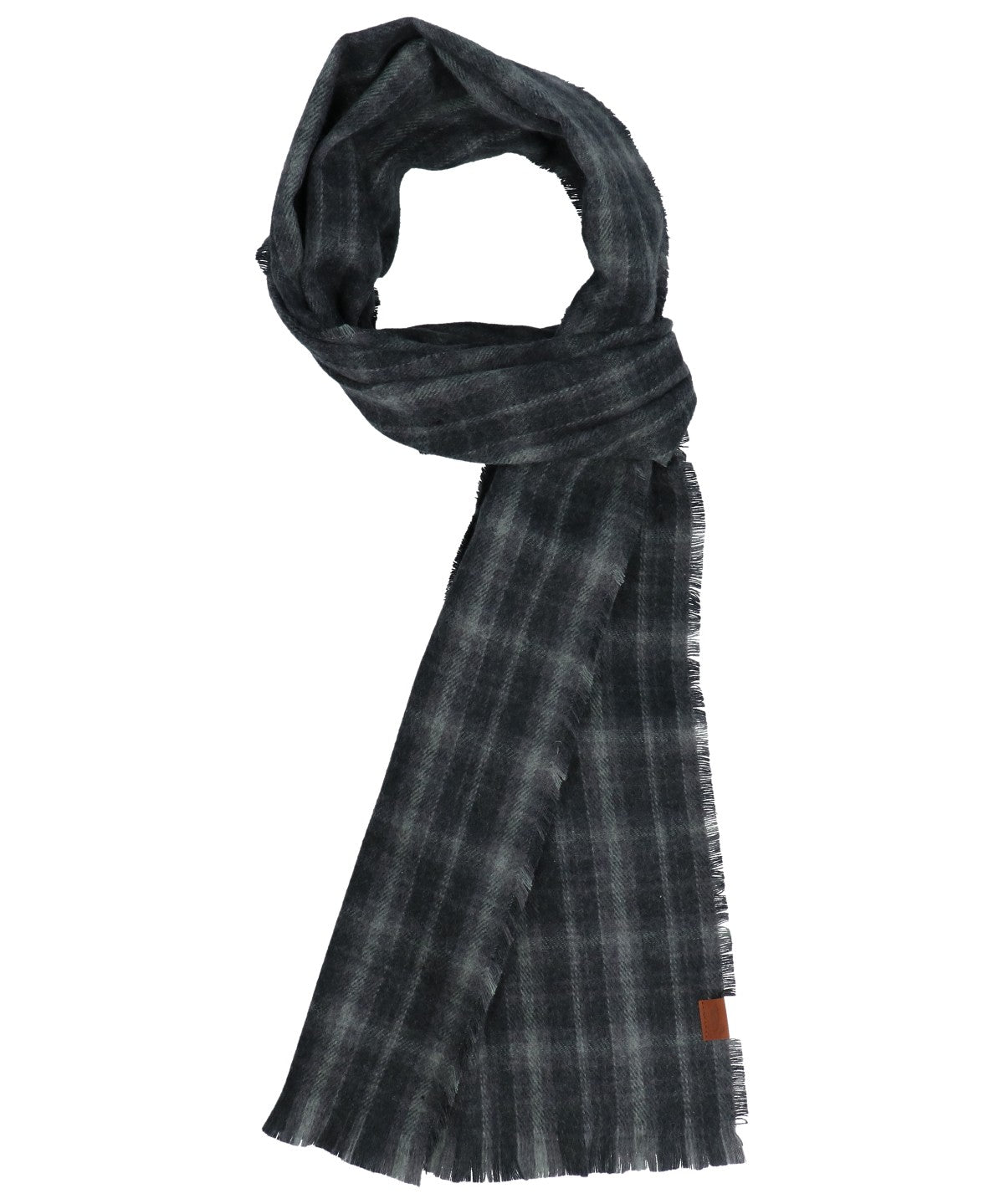 Bufanda Fibras Recicladas Hombre Rkf Scarf Plaid Gris Rockford