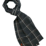 Bufanda Fibras Recicladas Hombre Rkf Scarf Plaid Gris Rockford