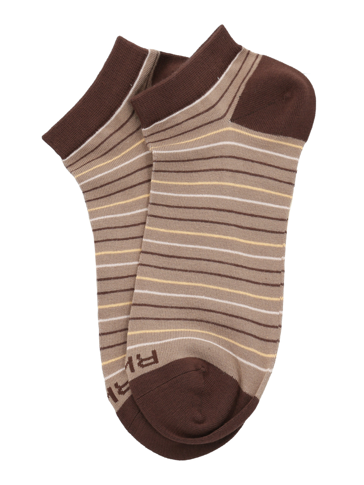 Calcetín Bambú Hombre Ped Stripe Café Rockford