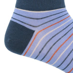 Calcetín Bambú Hombre Ped Stripe Azul Rockford