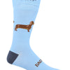 Calcetín Bambú Hombre C Dachshund Azul Rockford
