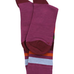 Calcetín Bambú Hombre Lg Block Morado Rockford