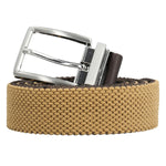 Cinturón Elasticado Hombre Rf Tucson Reversible Café Rockford