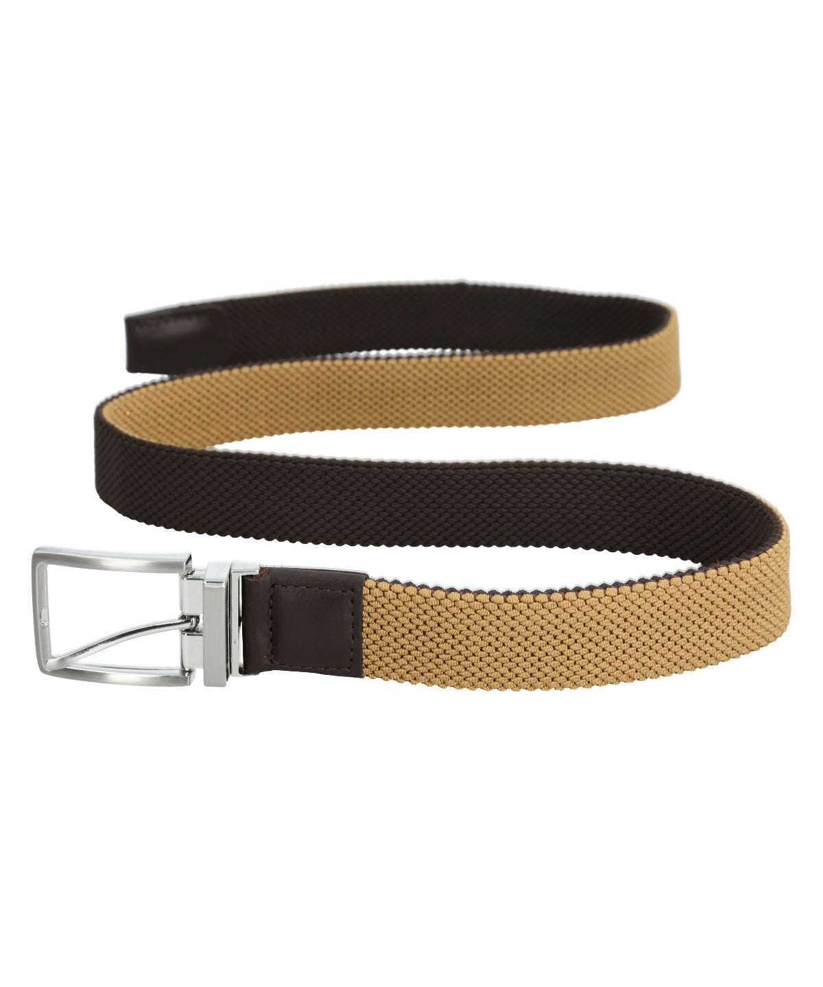 Cinturón Elasticado Hombre Rf Tucson Reversible Café Rockford