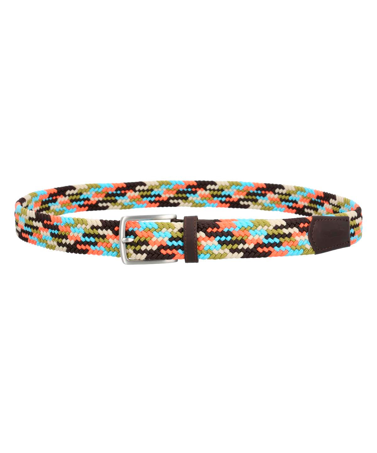Cinturón Elasticado Hombre Rf Taney Café Rockford