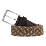 Cinturon Cuero Elastano Hombre Rf Tarek Café Rockford