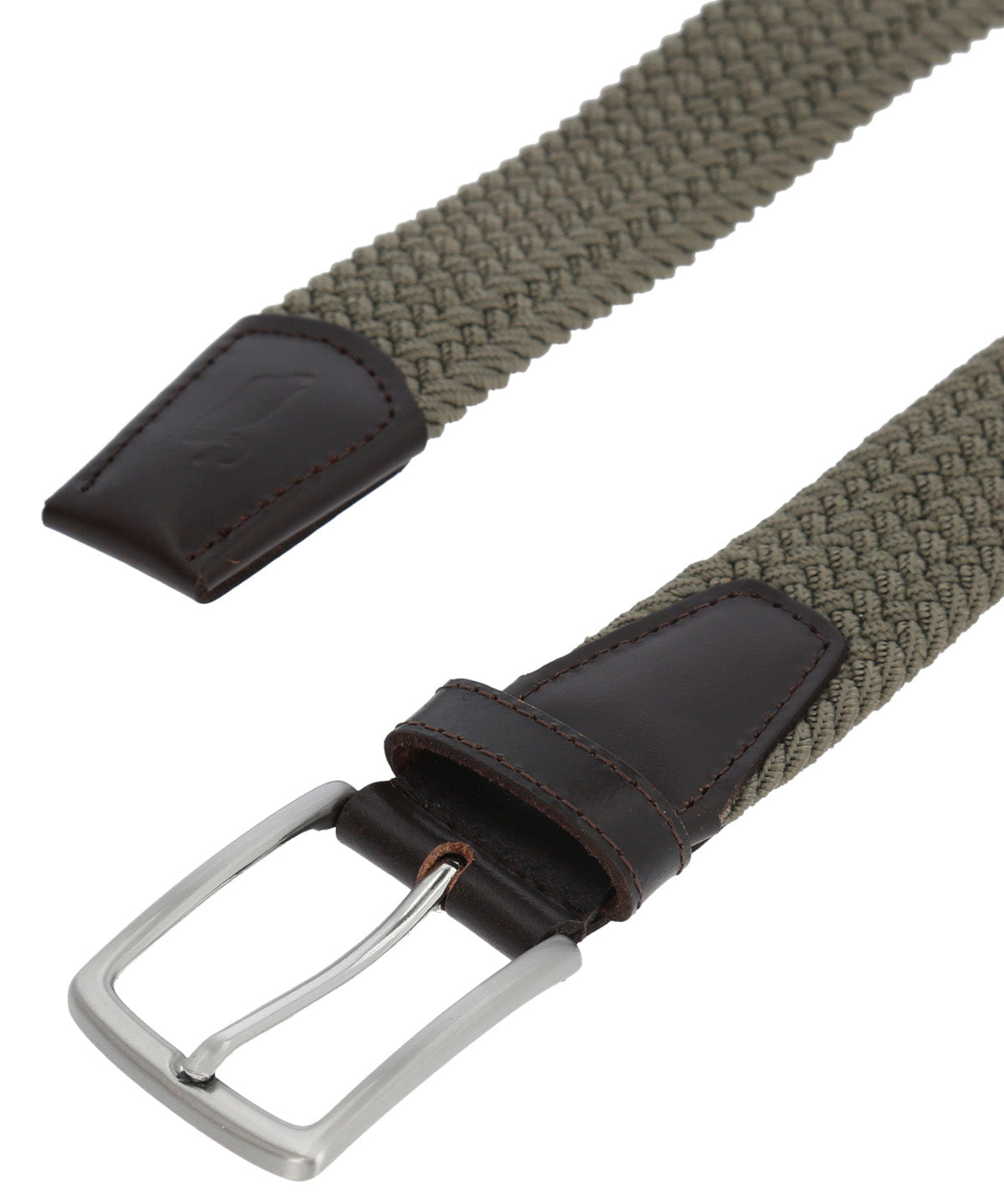 Cinturon Cuero Elastano Hombre Rf Tanner Café Rockford