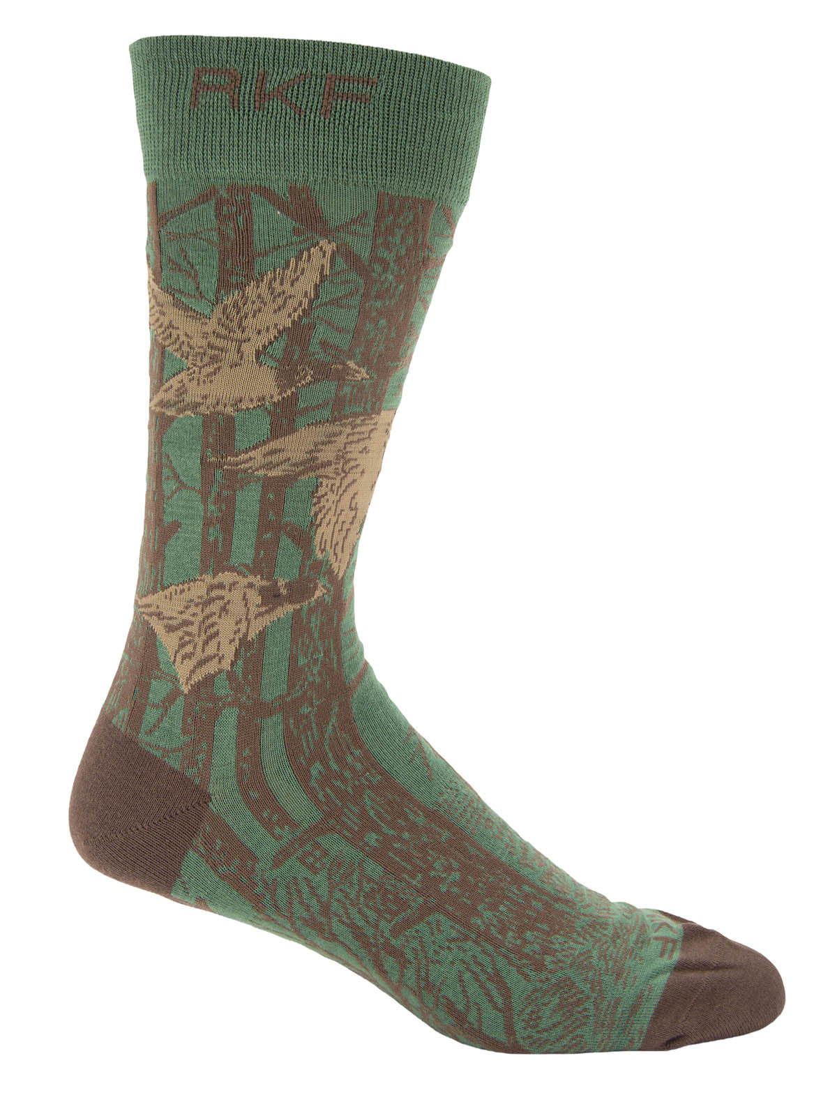 Calcetin Bambú Hombre Ducks Verde Rockford
